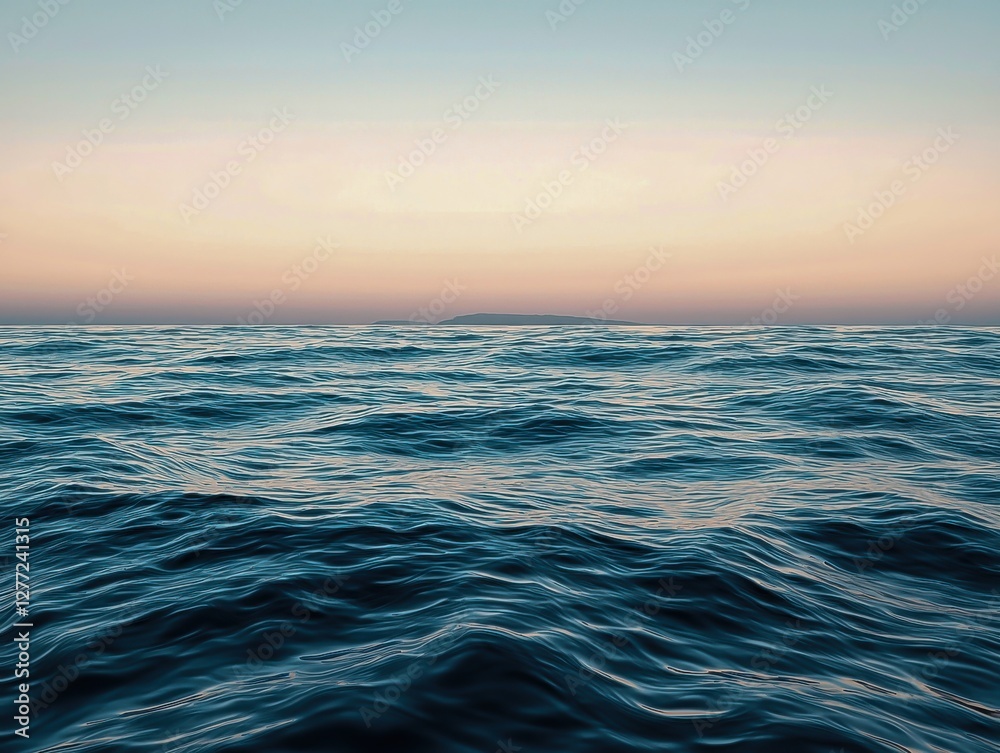 Obraz premium Calm Blue Body of Water with Serene Colours