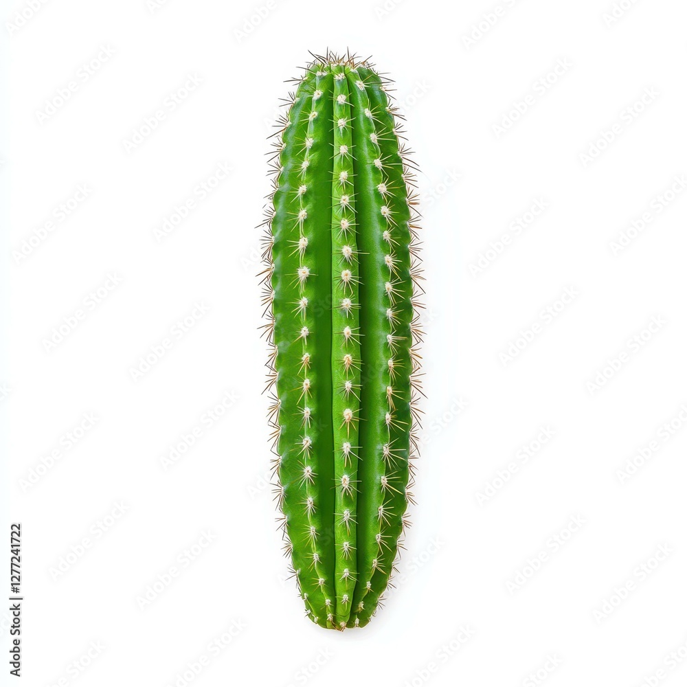 Naklejka premium This unique cactus stands out with its shape and texture, ideal for those seeking ecofriendly home decor.