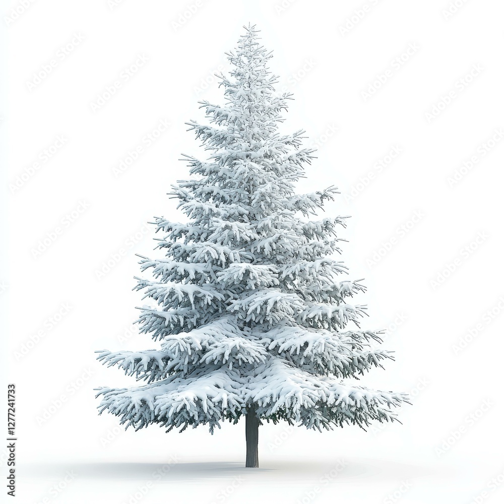 Fototapeta premium Capture the Christmas spirit with this vibrant tree, perfect for festive dcor. Brighten your home with holiday cheer