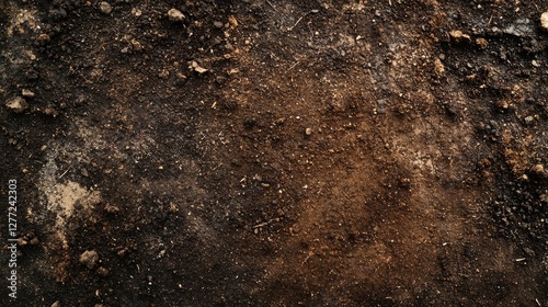 Toxic fertilizer harming crops and soil health. Featuring discolored plants and cracked ground
