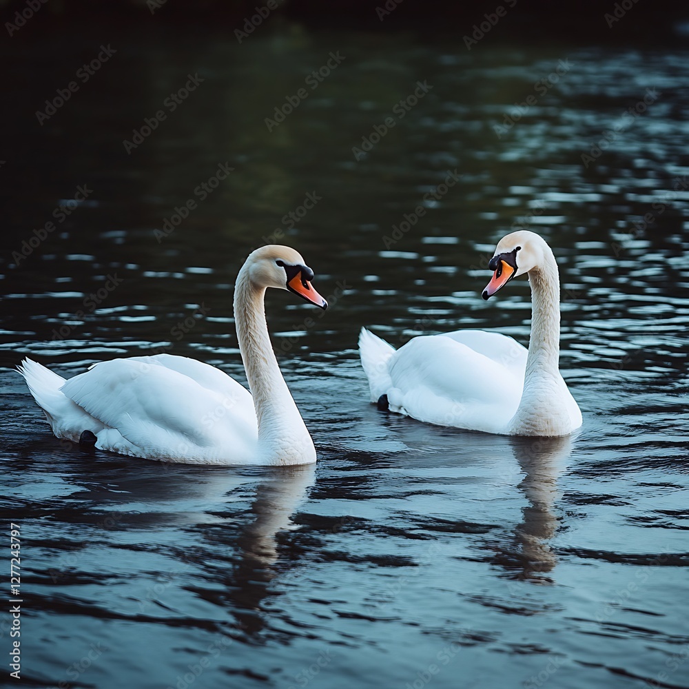 White swans showing love in nature high resolution wallpaper White swans showing love in nature high resolution wallpaper