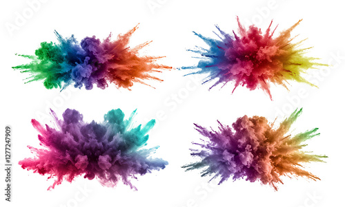 Wallpaper Mural colored smoke set png Torontodigital.ca
