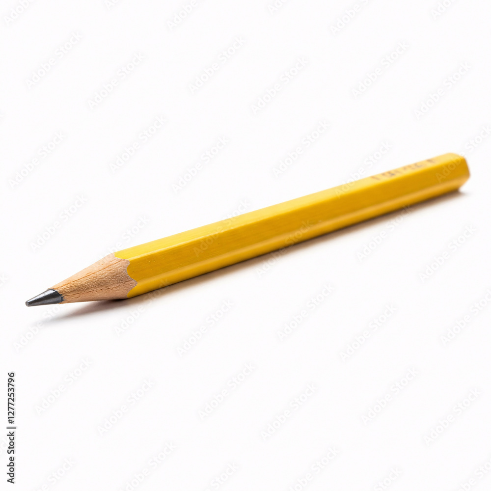 Pencil isolated on white background with clipping path. Close up front view Pencil isolated on white background with clipping path. Close up front view