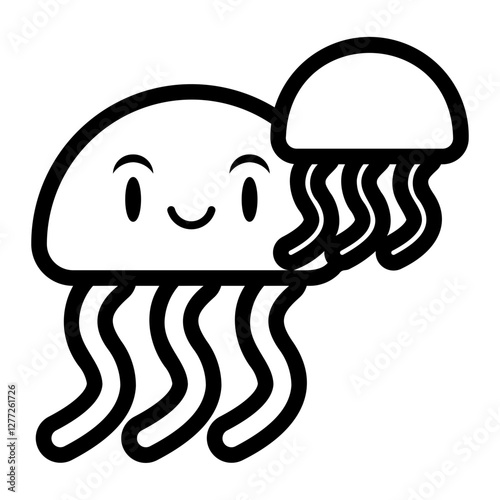 jellyfish Line Icon