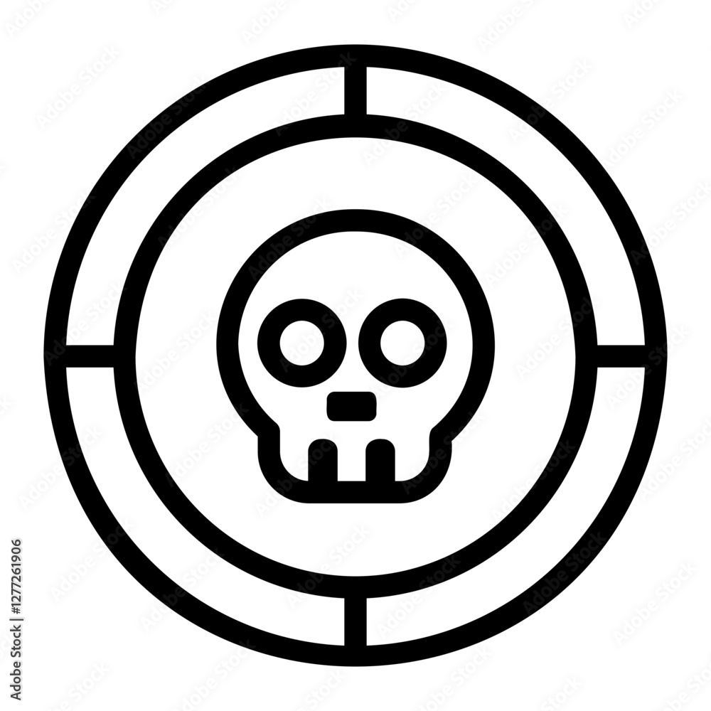 Fototapeta premium coin Line Icon