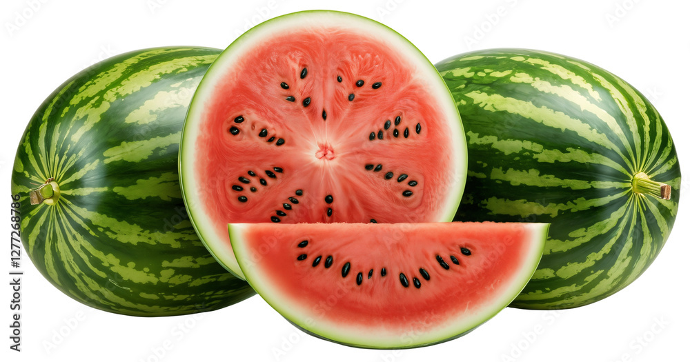 PNG Watermelons Isolated on a Transparent Background PNG Watermelons Isolated on a Transparent Background