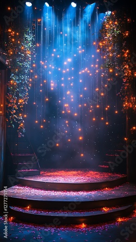 stage lights sparkle during dramatic scene high resolution hd wallpaper