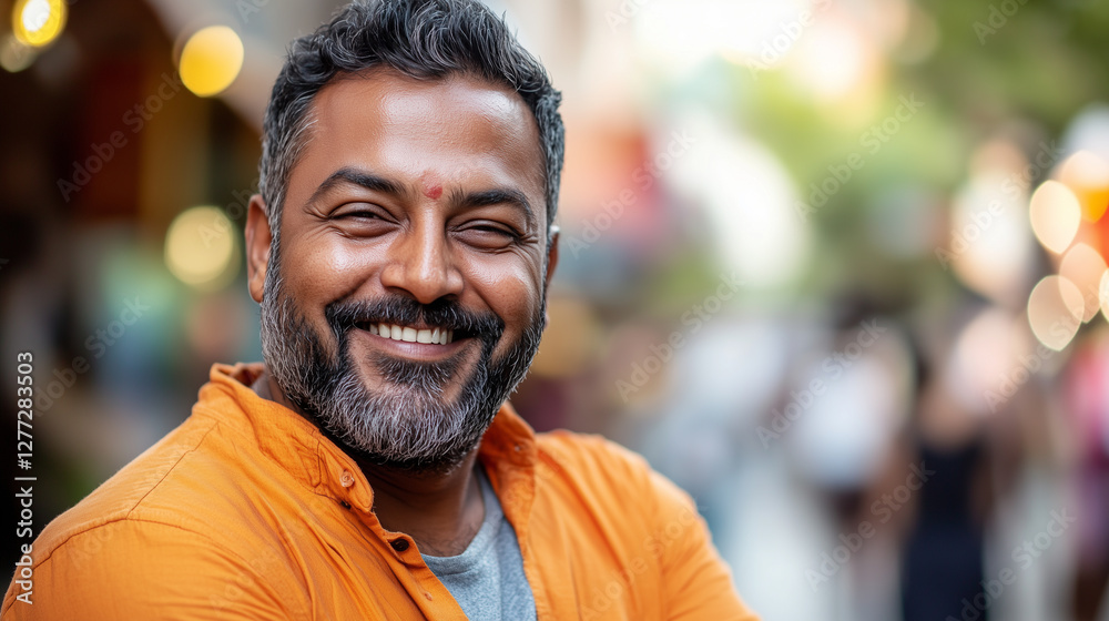 A charismatic Indian man winking playfully at the camera, his energy and confidence shining through A charismatic Indian man winking playfully at the camera, his energy and confidence shining through