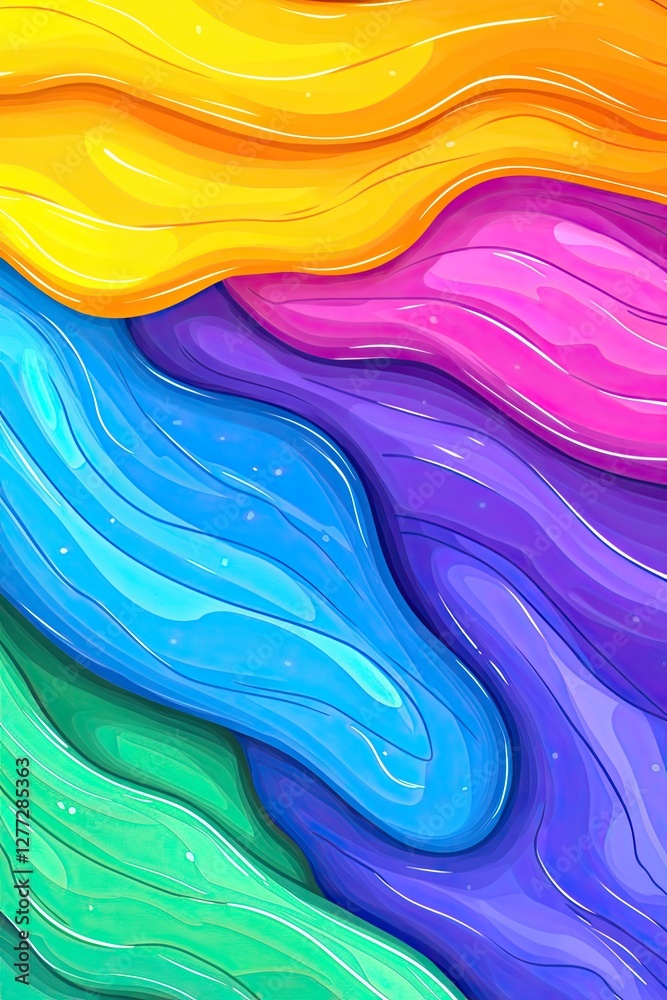 Fototapeta premium Abstract colorful slime background.