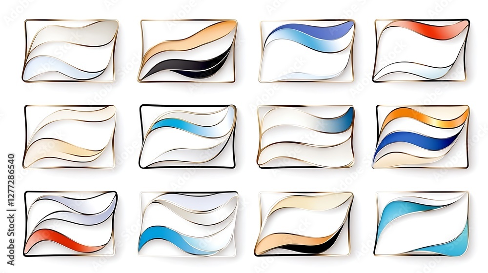 Elegant wave artistry Elegant wave artistry