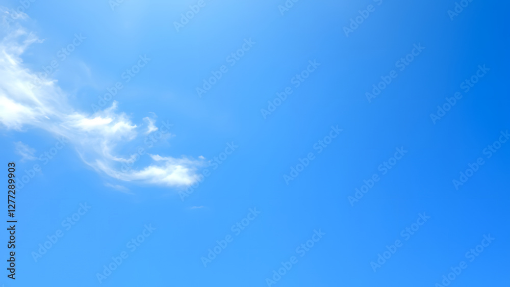 Beautiful blue sky with fluffy white clouds Beautiful blue sky with fluffy white clouds