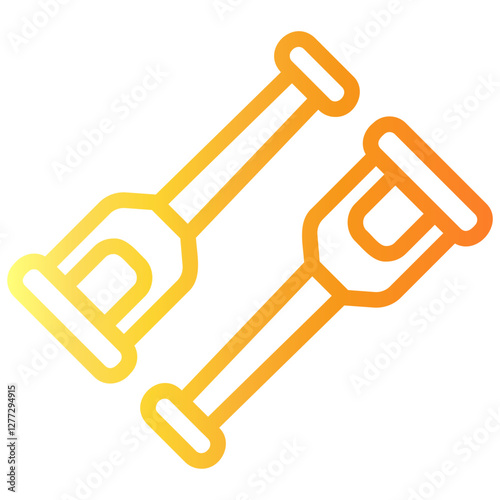 oars Line Gradient Icon