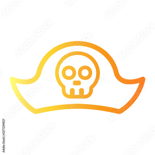 sailor cap Line Gradient Icon