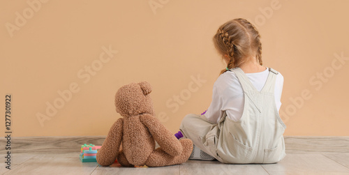Little girl with autistic d...