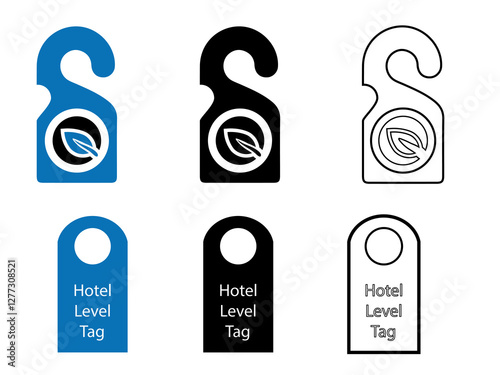 Hotel, label, tag icon