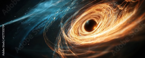 A visualization of the chirp signal from merging black holes, as detected by LIGO