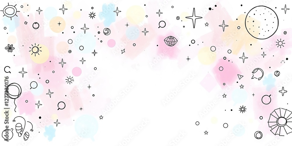 Starlit Canvas Dance with Ethereal Summer Night Doodles Starlit Canvas Dance with Ethereal Summer Night Doodles