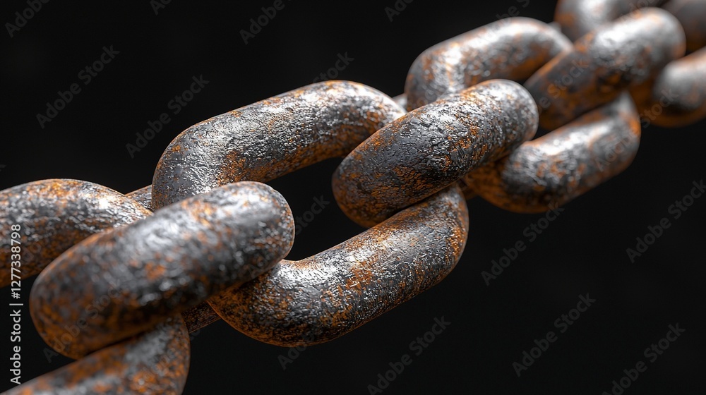 Rusty Metal Chain Links Close Up Macro Texture Rusty Metal Chain Links Close Up Macro Texture