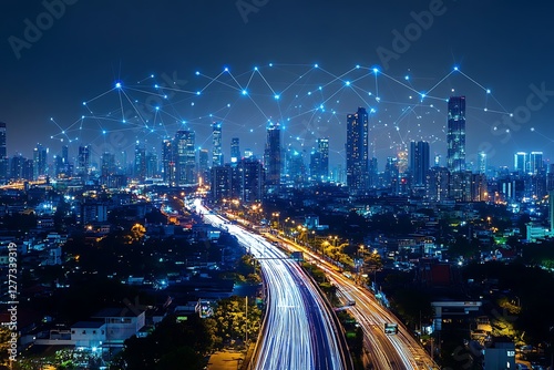 Wallpaper Mural Night City Connections Torontodigital.ca