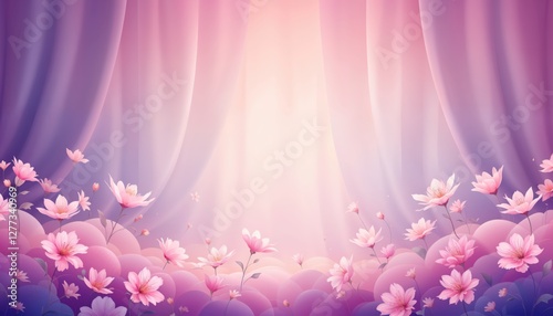 pink flowers background