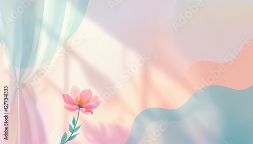 abstract background with flowers