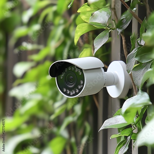 Outdoor Security Camera on Wall (1) photo