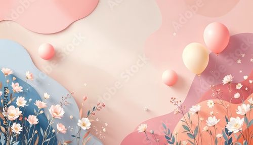 abstract background with butterflies