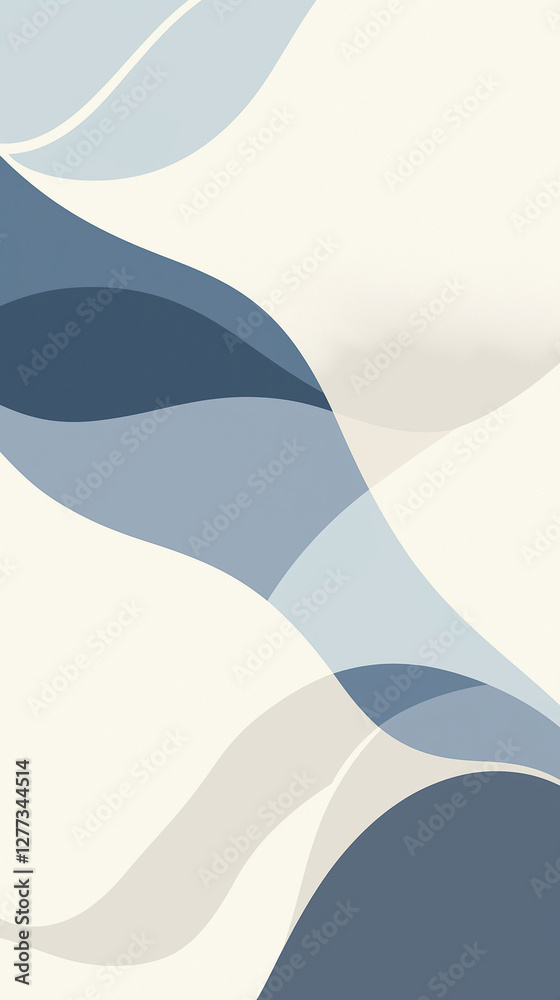 Background of graceful forms with copy space vertical