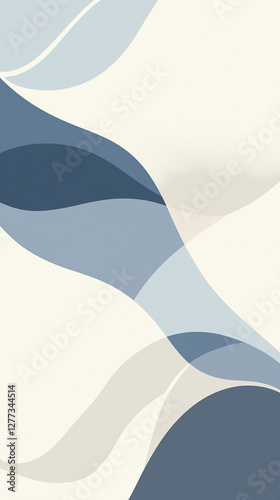 Obraz na płótnie Background of graceful forms with copy space vertical w salonie