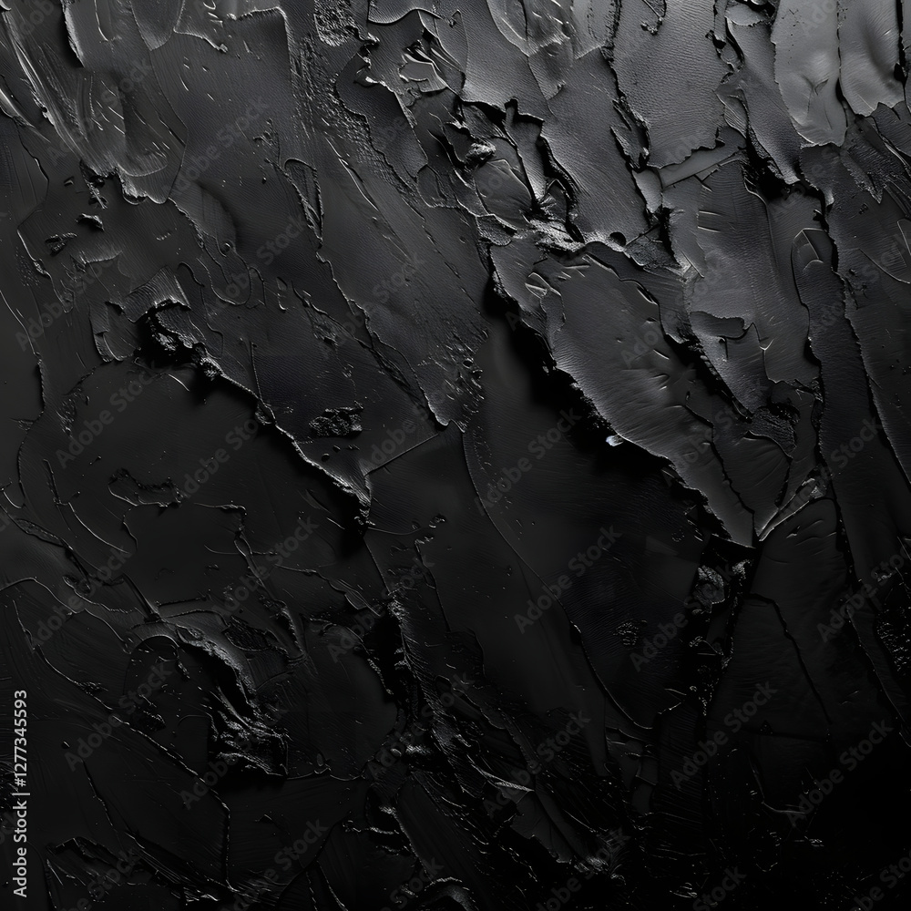 Fototapeta premium Abstract Black Textured Surface