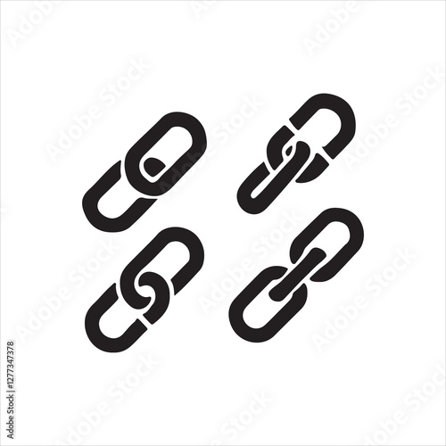 paper clips isolated on white background