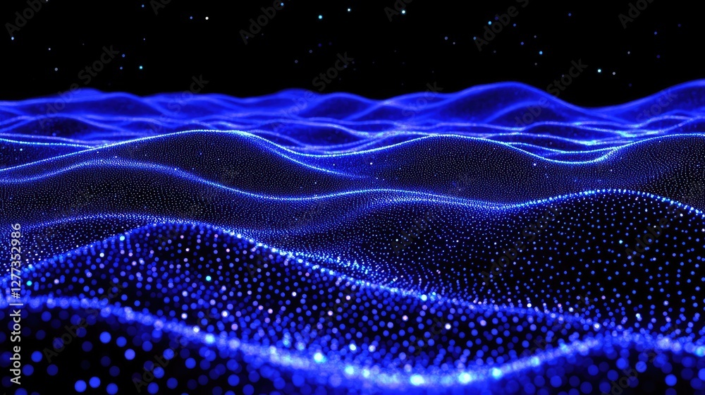 Obraz premium Abstract digital wave pattern