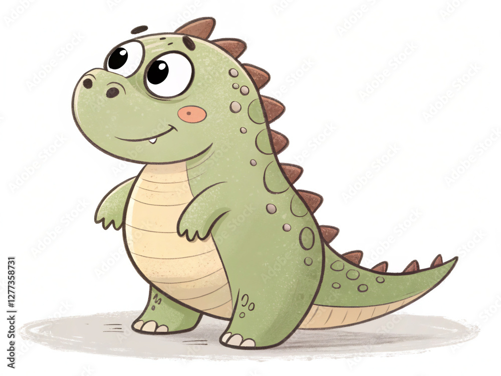 Naklejka premium Vector illustration cute hand drawn cartoon character with isolated on white 