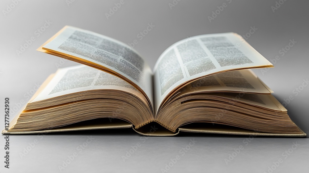 Professional mockup of an open magazine with editable pages isolated on a transparent background for publishing and editorial use Professional mockup of an open magazine with editable pages isolated on a transparent background for publishing and editorial use