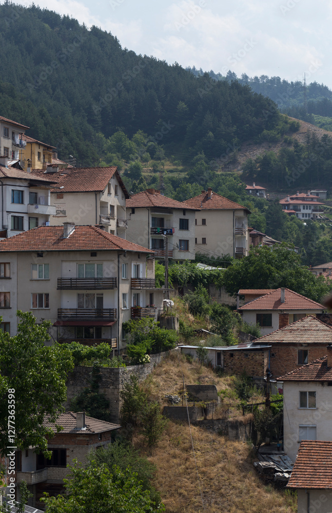 Fototapeta premium Devin, Smolyan Province, Bulgaria. A city in the Rhodope Mountains.