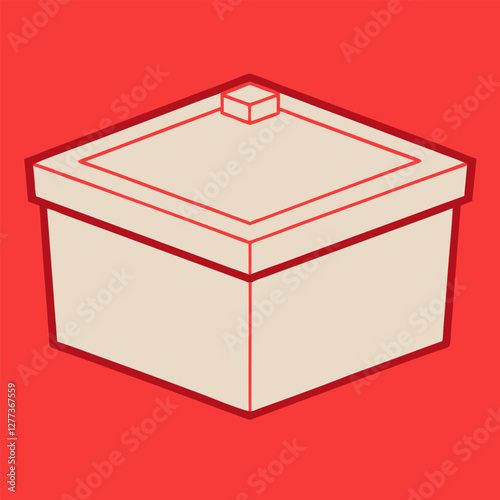 open cardboard box