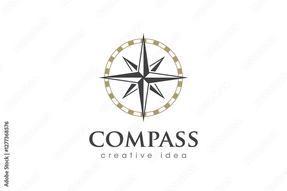 Creative Compass Concept Logo Design Template Creative Compass Concept Logo Design Template