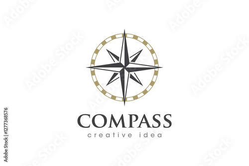 Creative Compass Concept Logo Design Template