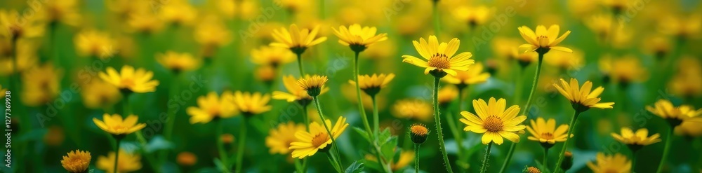 Small yellow flowers in dense spiral arrangement, plant, botanical Small yellow flowers in dense spiral arrangement, plant, botanical