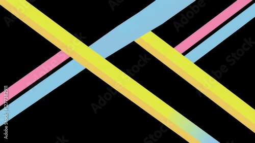 Wallpaper Mural a close up of a group of multicolored sticks on a black background, Torontodigital.ca