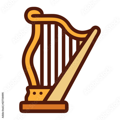 Harp music instrument