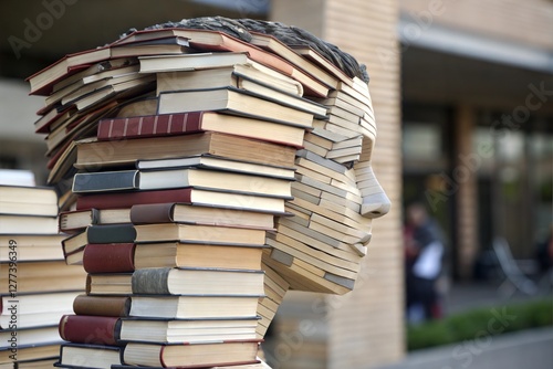 Book Sculpture Head