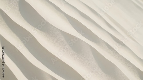 Fototapeta Naklejka Na Ścianę i Meble -  Video generation of a desert dune landscape with rippling sand patterns. Featuring minimalism and vastness