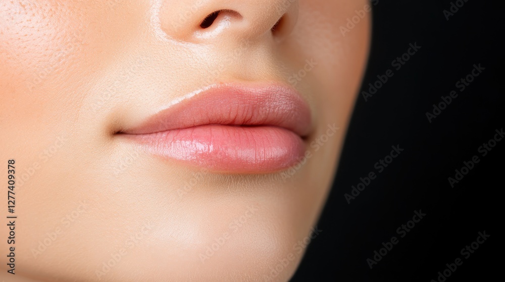 Obraz premium Woman with unique beauty showcasing acne scars in artistic portrait