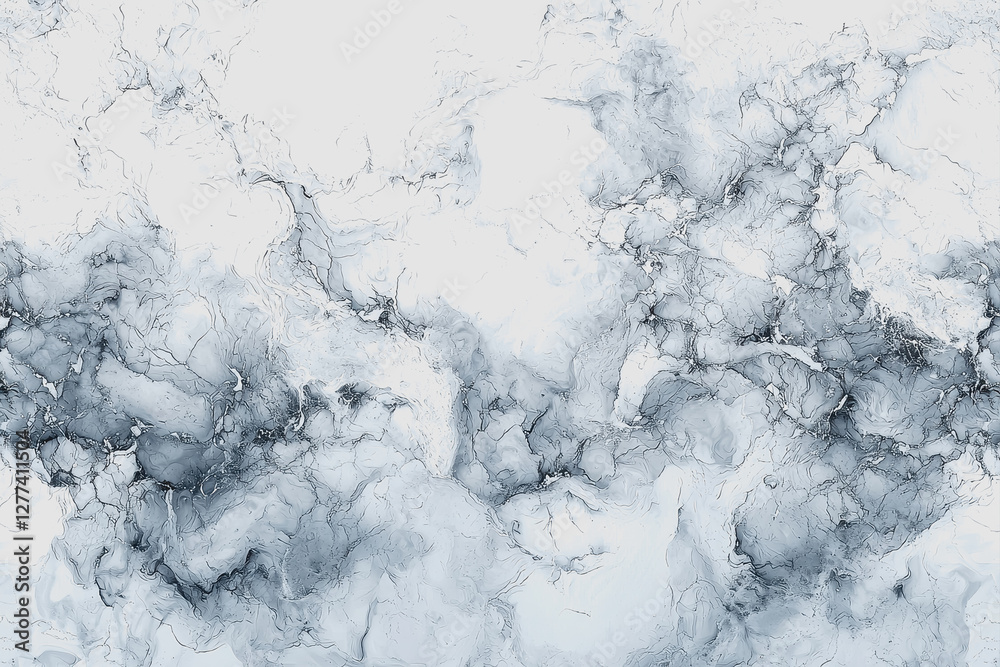 Fototapeta premium White and black marble background with elegant veins and patterns for textures and design projects