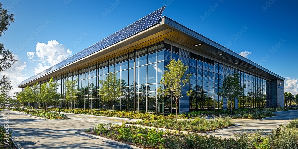 Sustainable Office Building with Solar Integration Sustainable Office Building with Solar Integration