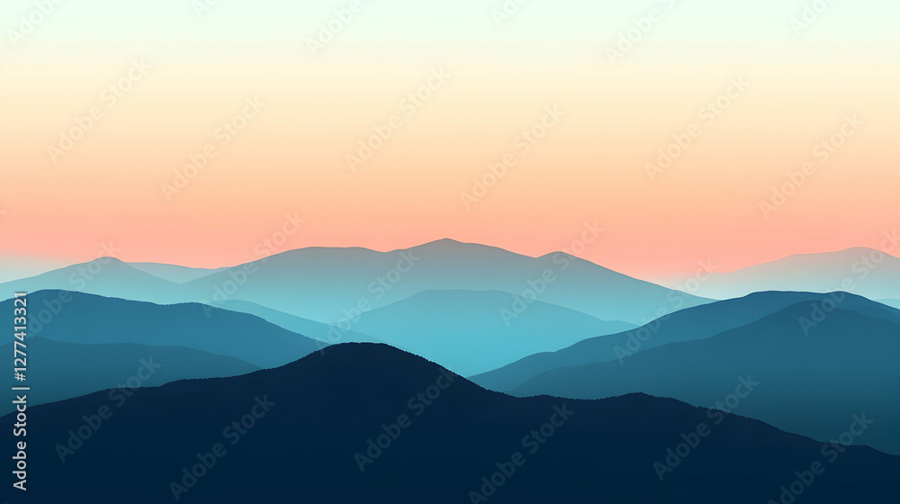 view of soft gradients blending seamlessly