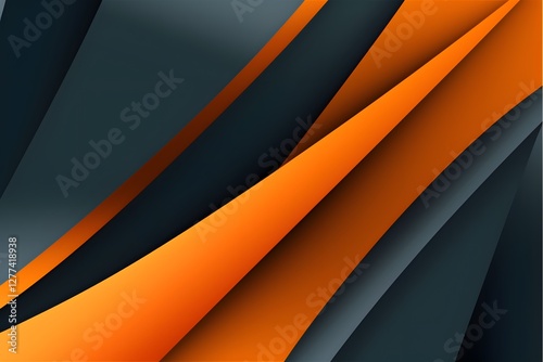 abstract background illustration with orange and grey shape. Orange Grey Background