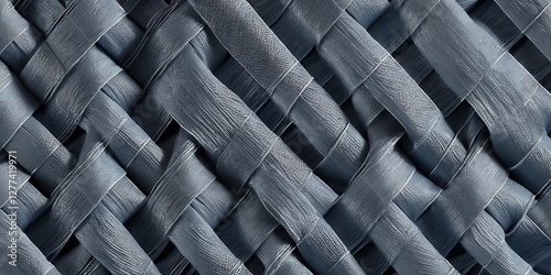 Intricate woven texture showcasing interwoven strands with a subtle sheen