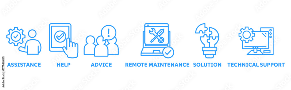 IT Expert icon SET vector illustration concept with icon of assitance, help ,advice, remote maintenance, solutions, technical support IT Expert icon SET vector illustration concept with icon of assitance, help ,advice, remote maintenance, solutions, technical support